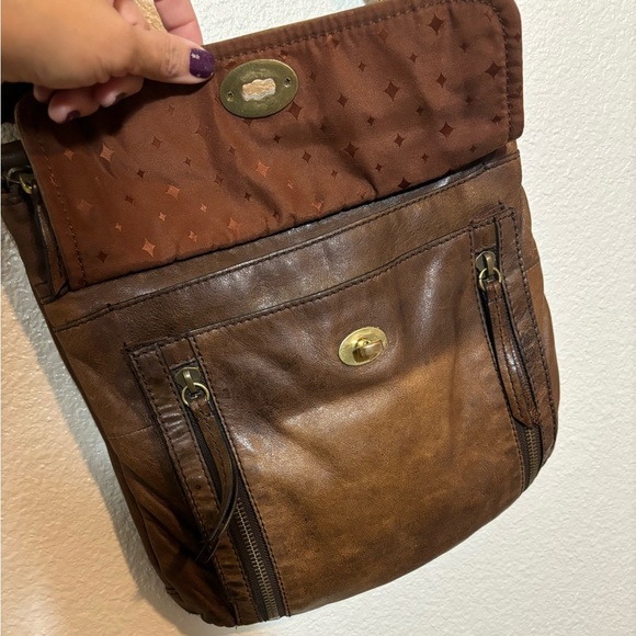 Fossil Stanton Traveler Crossbody Leather Bag | lamb hide | classic | basics - Picture 5 of 16
